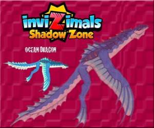 Puzzle Ocean Dragon. Invizimals Shadow Zone. Ocean δράκο που ζει κάτω από το θαλασσινό νερό